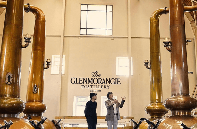 Wnętrze destylarni Glenmorangie